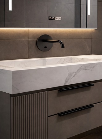 Commercial restroom configuration comparison